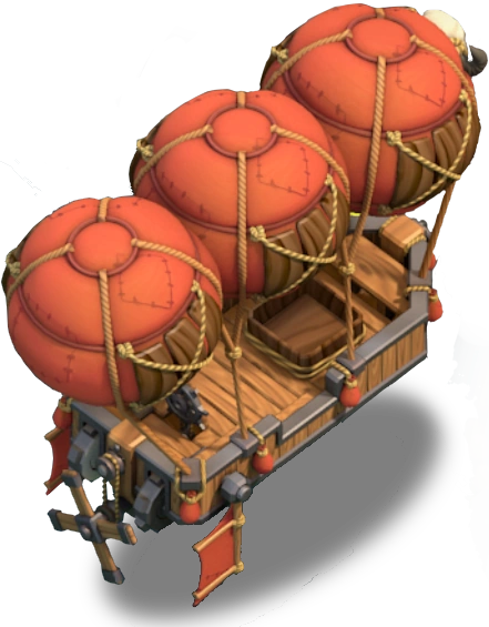 クランの都への移動気球